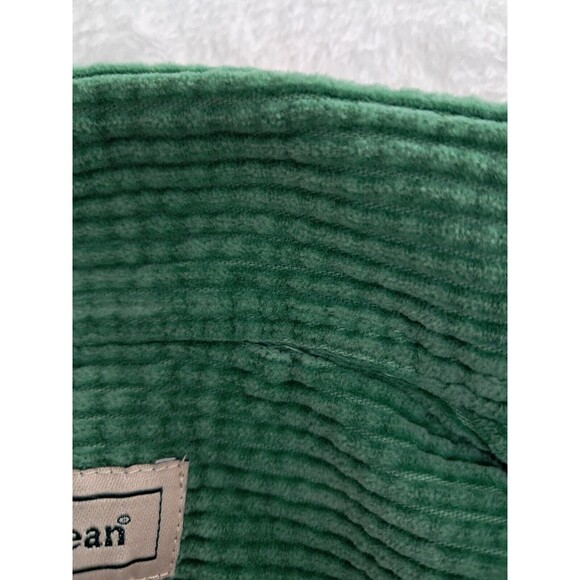 Vintage LL Bean Shacket Wide Whale Shirt Corduroy Green Button Up Women's Large - Picture 4 of 15